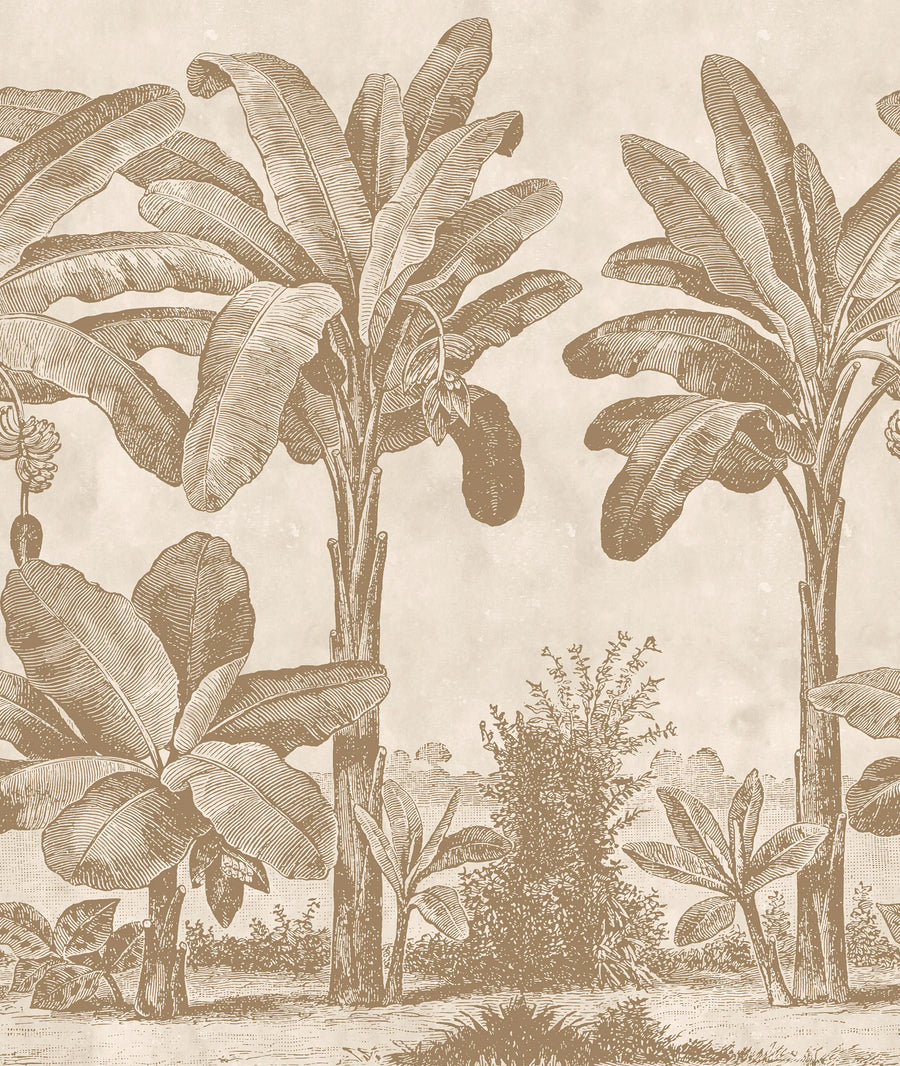 Timeless Tropics, Vintage Mural Wallpaper