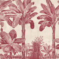 Timeless Tropics, Red Mural Wallpaper - pure wallpaper artwork