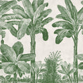 Timeless Tropics, Green Mural Wallpaper - pure wallpaper artwork