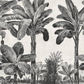 Timeless Tropics, Black & White Mural Wallpaper - pure wallpaper artwork