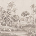 Giraffe Savannah, Beige Mural Wallpaper - pure wallpaper artwork