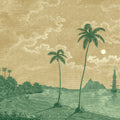 Palm Beach, Yellow Mural Wallpaper - pure wallpaper artwork