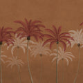 Palm Parade, Orange Mural Wallpaper - pure wallpaper artwork