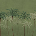 Palm Parade, Green Mural Wallpaper - pure wallpaper artwork