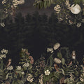 Owl Forest, Night Mural Wallpaper - pure wallpaper artwork
