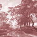 The Vintage Grove, Burgundy Mural Wallpaper - pure wallpaper artwork
