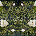 Fabulous Flowers, Green Mural Wallpaper - pure wallpaper artwork