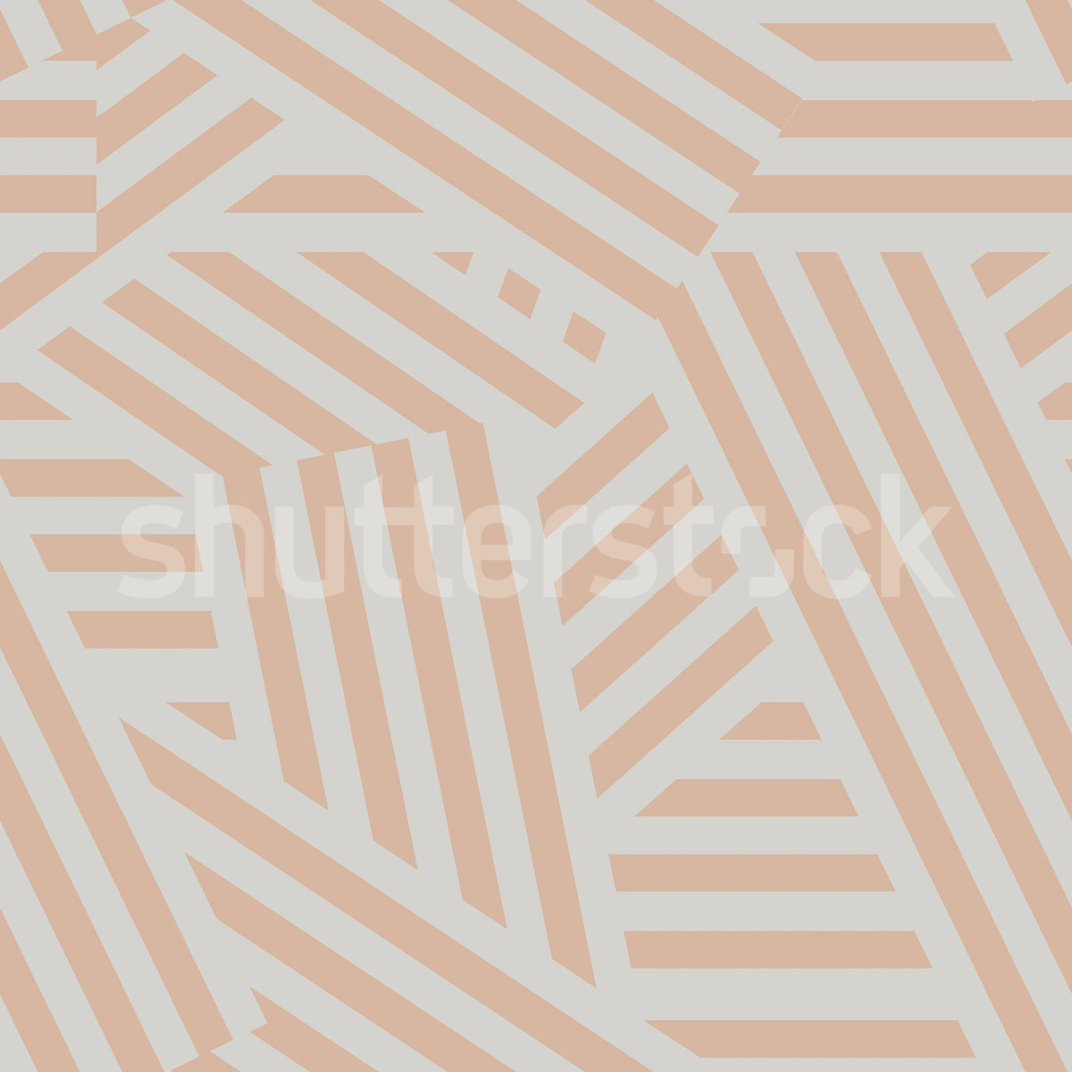 Abstract Stripes, Peach & Pearl Mural Wallpaper - pure wallpaper artwork