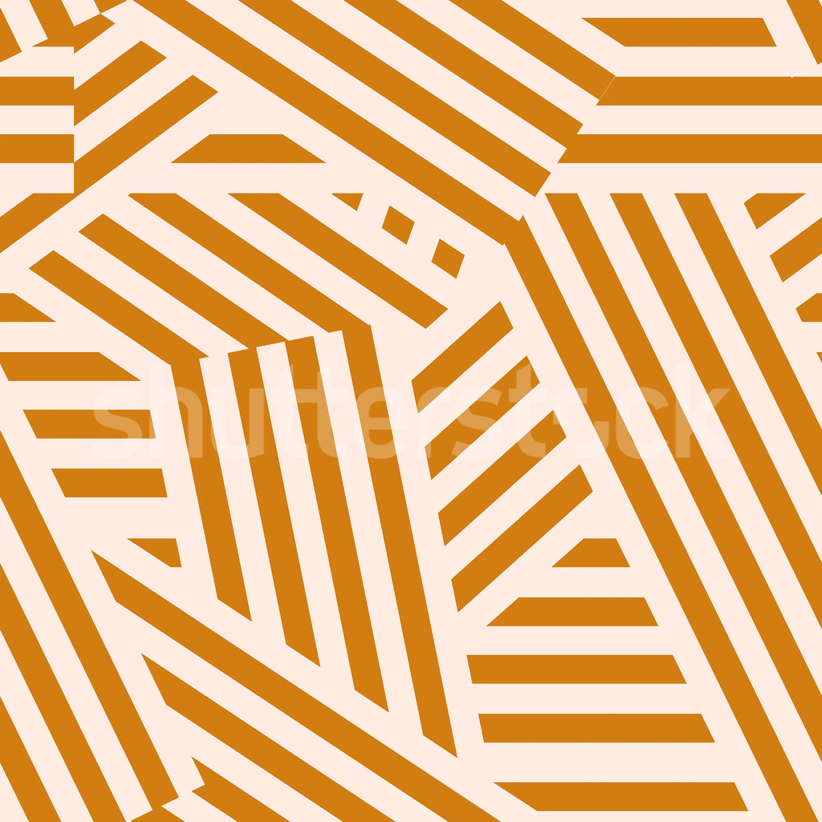 Abstract Stripes, Toffee & Cream Mural Wallpaper - pure wallpaper artwork