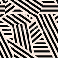 Abstract Stripes, Liquorice & Cream Mural Wallpaper - pure wallpaper artwork