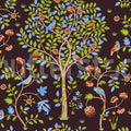 Bird Garden, Midnight Mural Wallpaper - pure wallpaper artwork