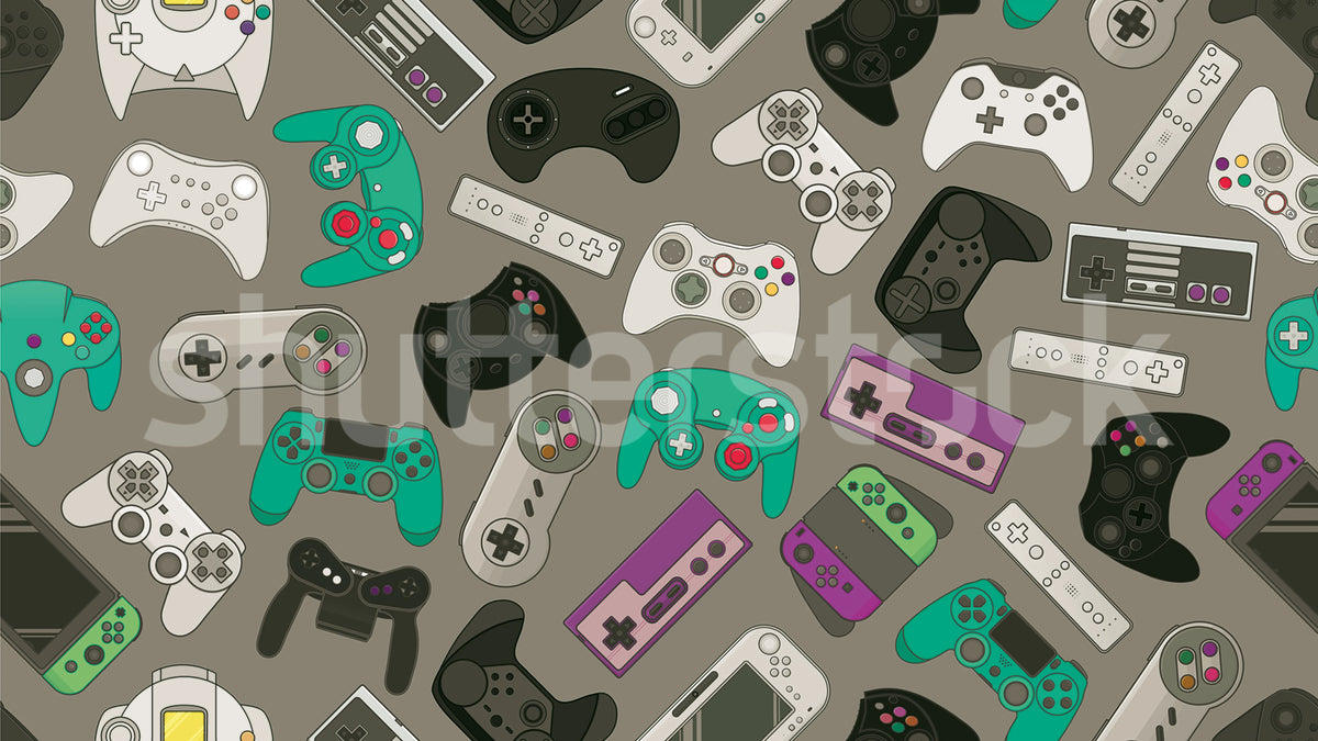 Controls, Lilac Mural Wallpaper - pure wallpaper artwork