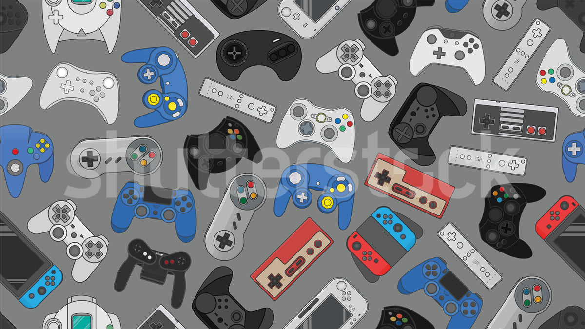 Controls, Blue Mural Wallpaper - pure wallpaper artwork