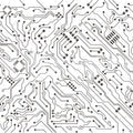 Circuit, White Mural Wallpaper - pure wallpaper artwork
