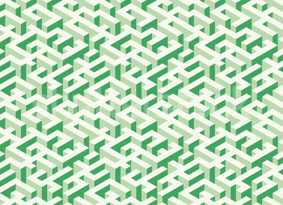 Mace Game, Green Mural Wallpaper