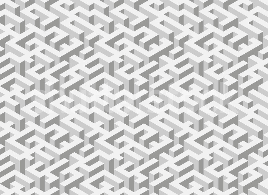 Mace Game, Gray Mural Wallpaper