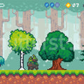 Pixel World, Green Mural Wallpaper - pure wallpaper artwork