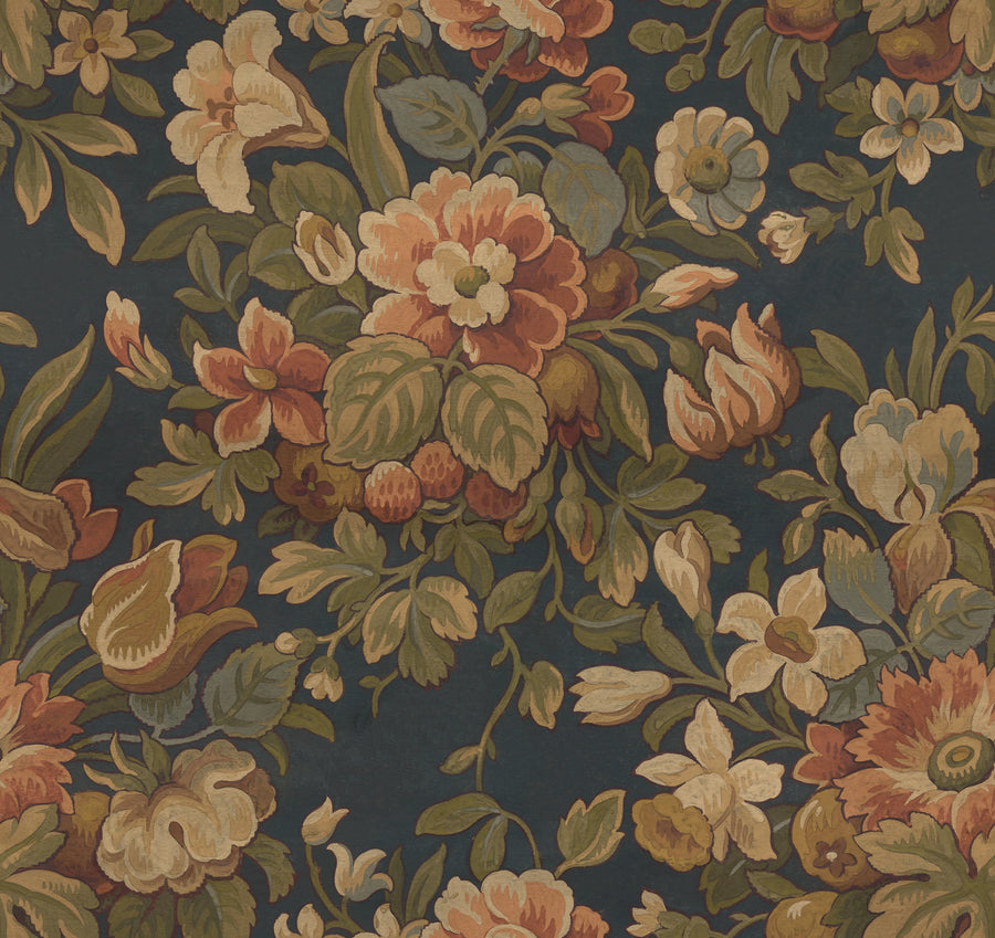 Majestic Vintage Garden, Ivory Mural Wallpaper