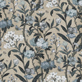 Winding Bloom, Light Blue Mural Wallpaper - pure wallpaper artwork