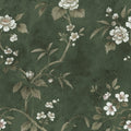 Poetic Flora, Green Mural Wallpaper - pure wallpaper artwork