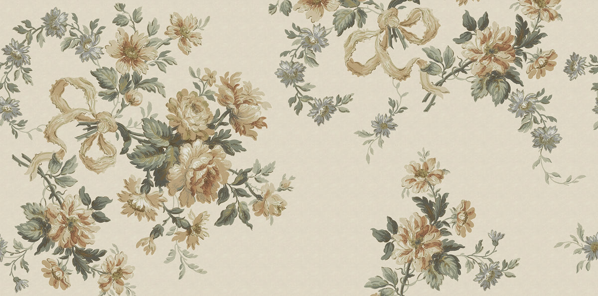 Vintage Bow, Yellow Mural Wallpaper - pure wallpaper artwork