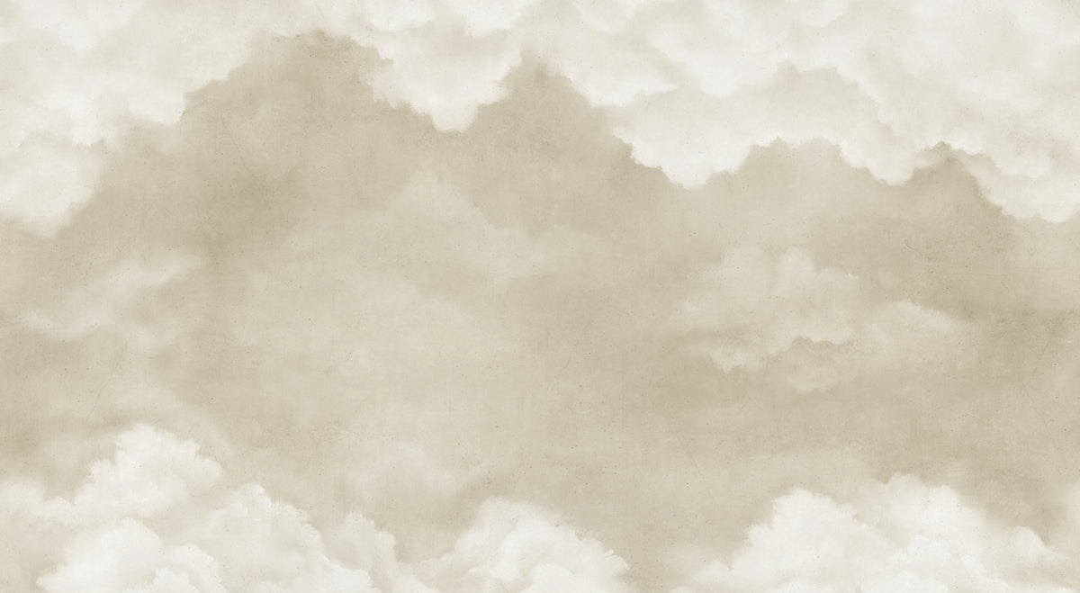 Sky of Clouds, Beige Mural Wallpaper - pure wallpaper artwork