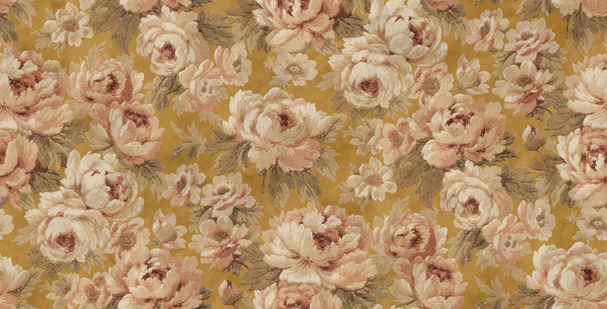 Eternal Blossoms, Yellow Mural Wallpaper - pure wallpaper artwork