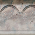 Heavenly Arches, Blue Mural Wallpaper - pure wallpaper artwork
