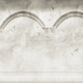 Heavenly Arches, Gray Mural Wallpaper - pure wallpaper artwork