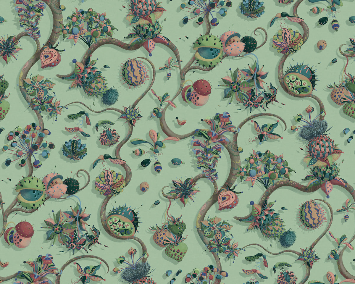 Eden Tree, Green Mural Wallpaper - pure wallpaper artwork