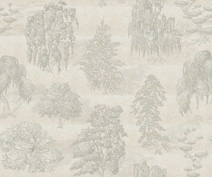 Yggdrasil Forest, Beige Mural Wallpaper