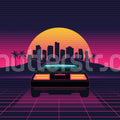 Delorian, Night Mural Wallpaper - pure wallpaper artwork