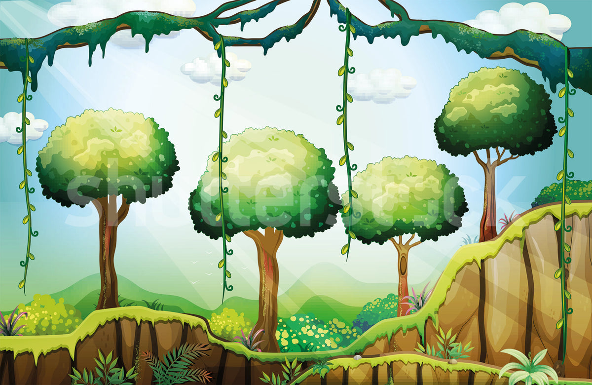 Gaming World, Green Mural Wallpaper - pure wallpaper artwork