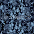 Hop Garden, Blue Mural Wallpaper - pure wallpaper artwork