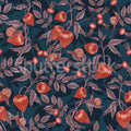 Rose Hip Garden, Red Mural Wallpaper - pure wallpaper artwork