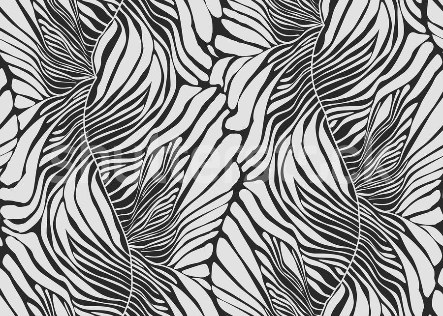 Seagrass, Graphite Mural Wallpaper