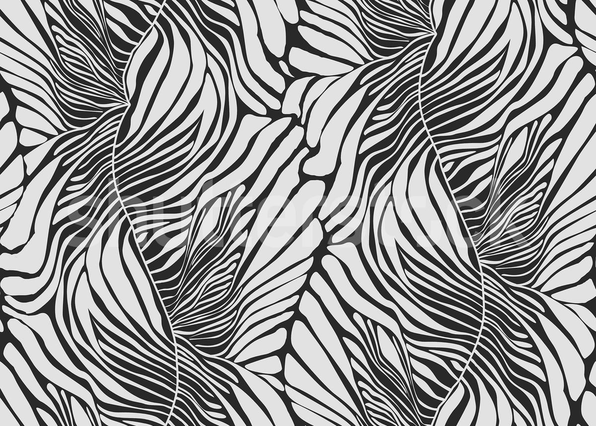 Seagrass, Graphite Mural Wallpaper - pure wallpaper artwork