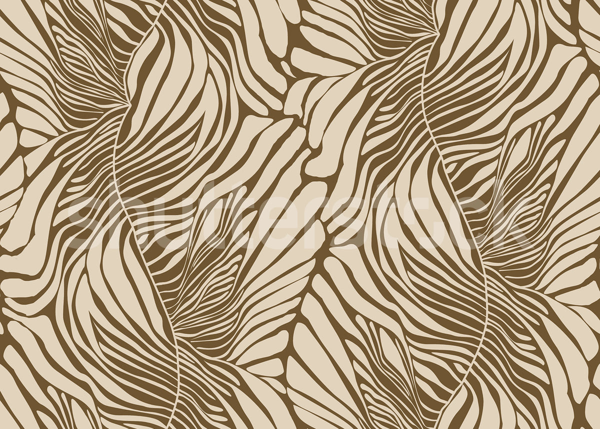 Seagrass, Brown Mural Wallpaper - pure wallpaper artwork
