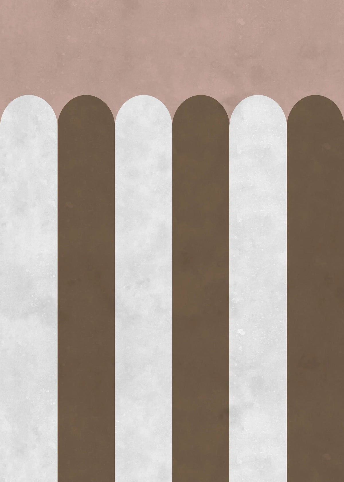 Circus Stripes, Chocolate Mural Wallpaper - pure wallpaper artwork