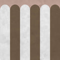 Circus Stripes, Chocolate Mural Wallpaper - pure wallpaper artwork