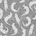 Cute Otters, Gray Mural Wallpaper - pure wallpaper artwork