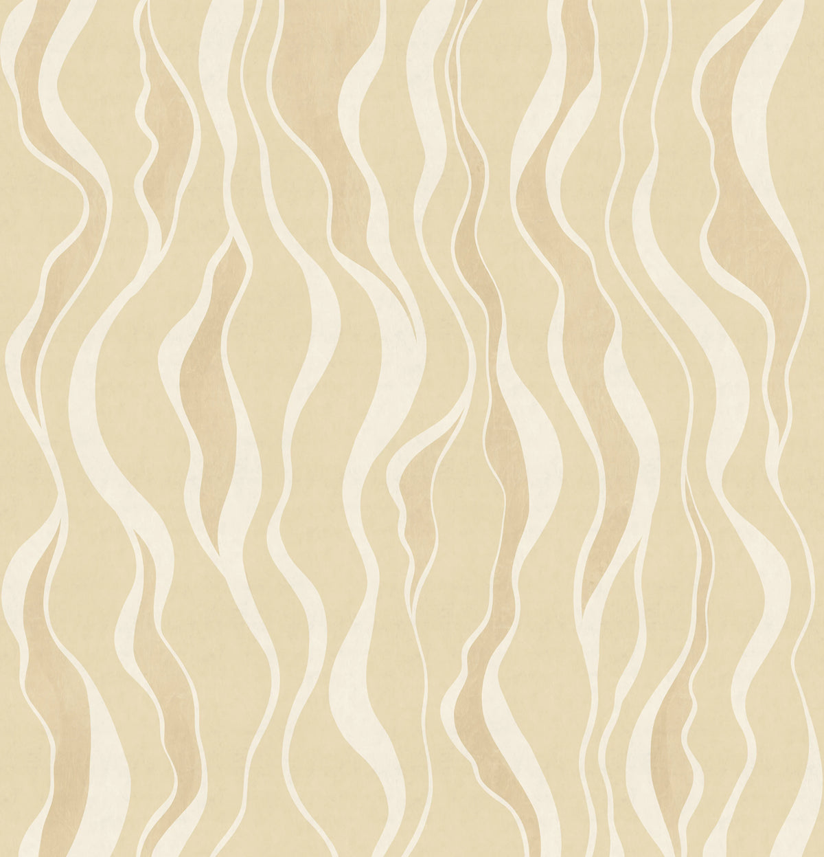 Gentle Lines, Yellow Mural Wallpaper - pure wallpaper artwork