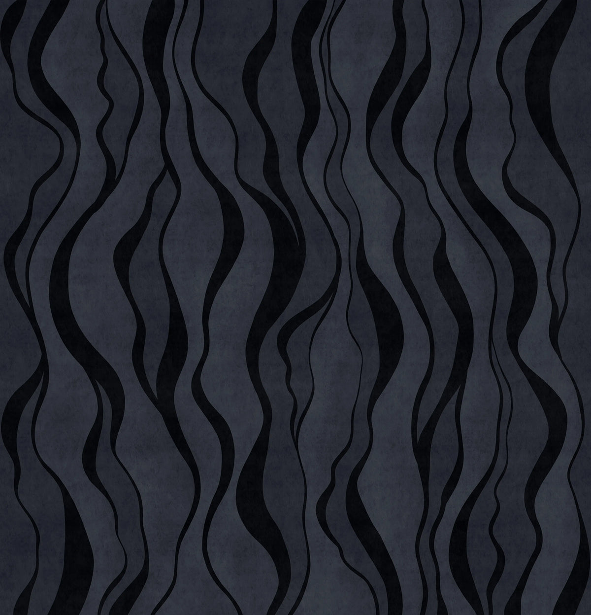 Gentle Lines, Dark Blue Mural Wallpaper - pure wallpaper artwork
