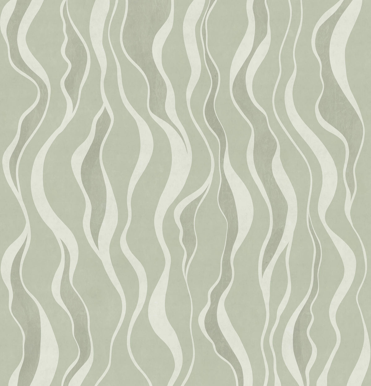 Gentle Lines, Green Mural Wallpaper - pure wallpaper artwork