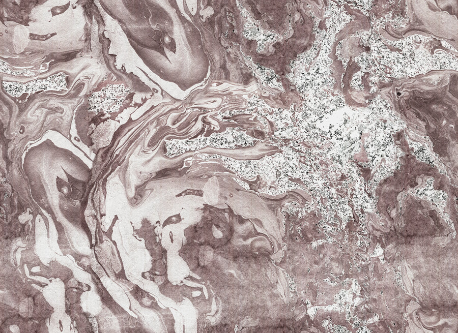 Marble Flow, Pink Mural Wallpaper