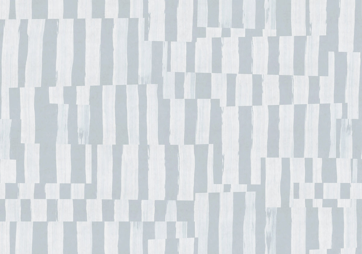 Broken Stripes, Light Blue Mural Wallpaper - pure wallpaper artwork