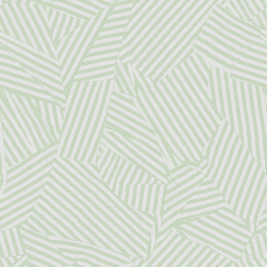 Abstract Weave, Light Green Mural Wallpaper