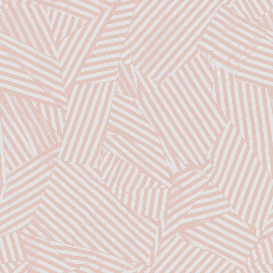 Abstract Weave, Pink Mural Wallpaper