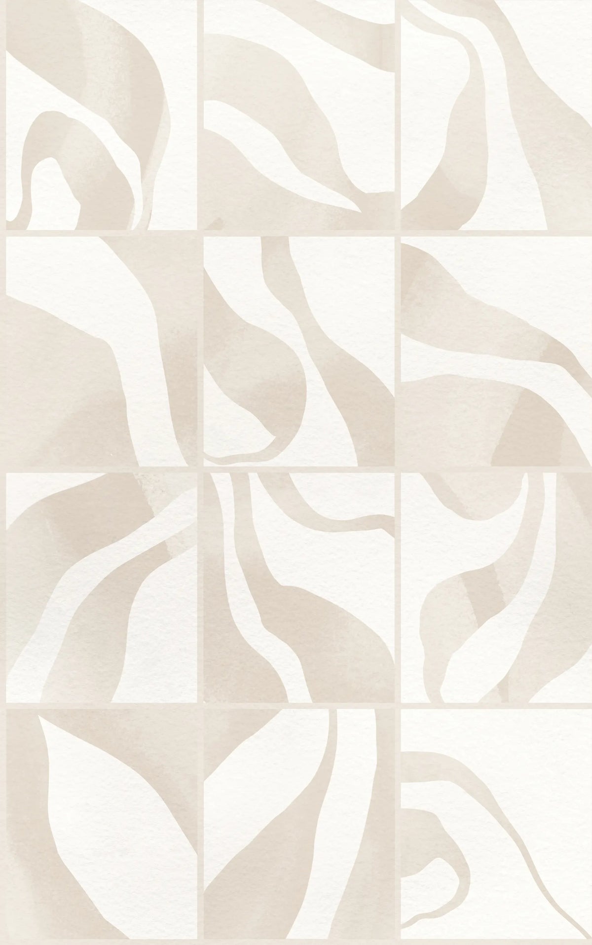 Floating Tiles, Beige Mural Wallpaper - pure wallpaper artwork