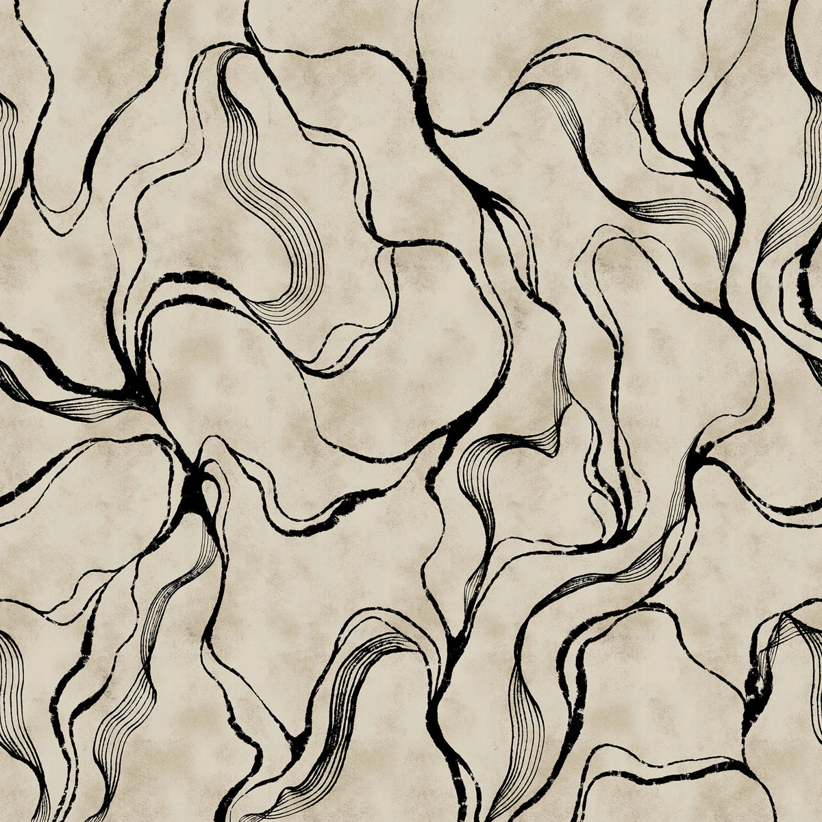 Soft Curve, Black Mural Wallpaper - pure wallpaper artwork
